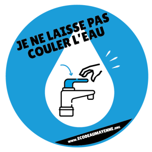 autocollant robinet ecodeau